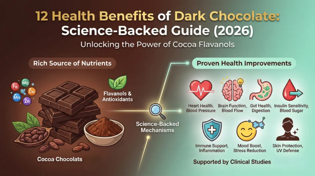 12 Health Benefits Of Dark Chocolate Science Backed Guide (2026) | Bittersoil